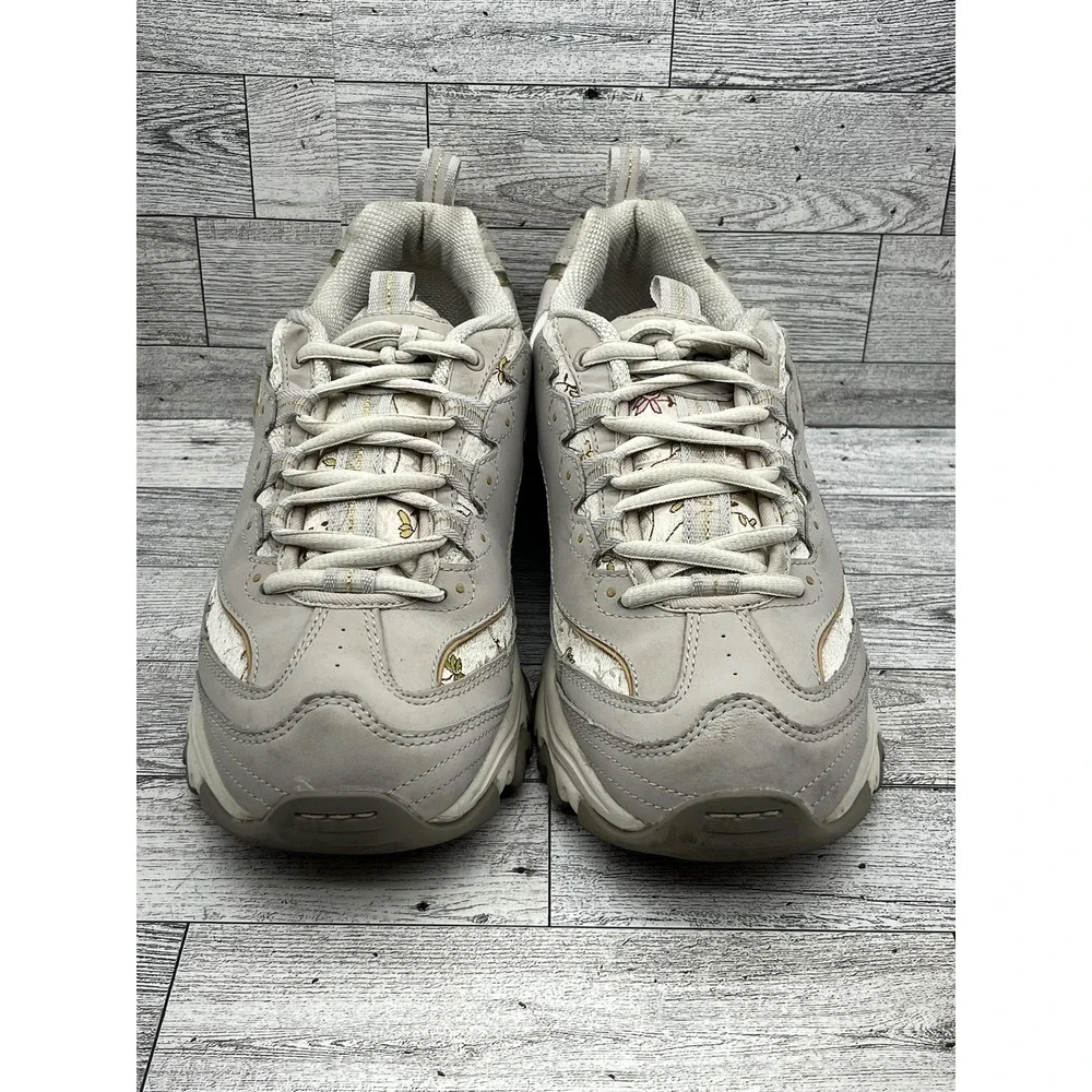 Skechers D'Lites Shoes Womens Size 9 Leather Lace Up SN‎ 11438 Casual Walking